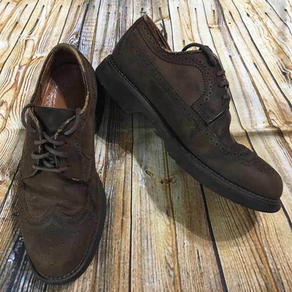 Rockport M5679 Brown Leather Oxfords Size 8M - Picture 1 of 7